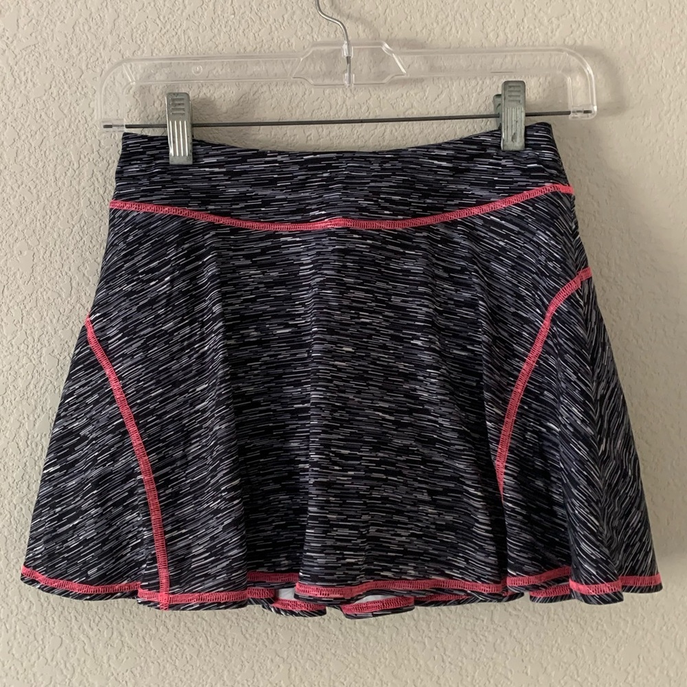 Authentic American heritage skirt, black white pink kids size 12: fits x-small